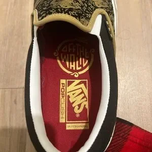 Vans | Shoes | Vans Black And Gold Dragon Slipon Loafers  display picture 3